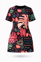 Vestido Stefanny – Estilo Moderno em Estampa Exclusiva