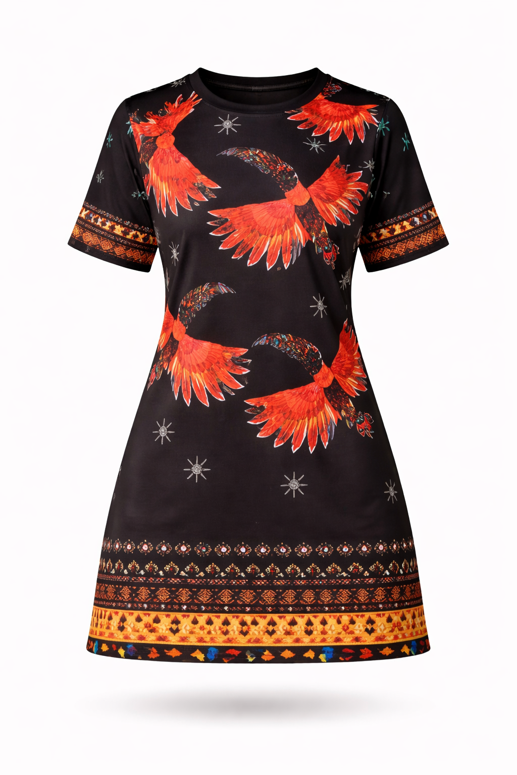 Vestido Stefanny – Estilo Moderno em Estampa Exclusiva