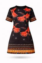 Vestido Stefanny – Estilo Moderno em Estampa Exclusiva