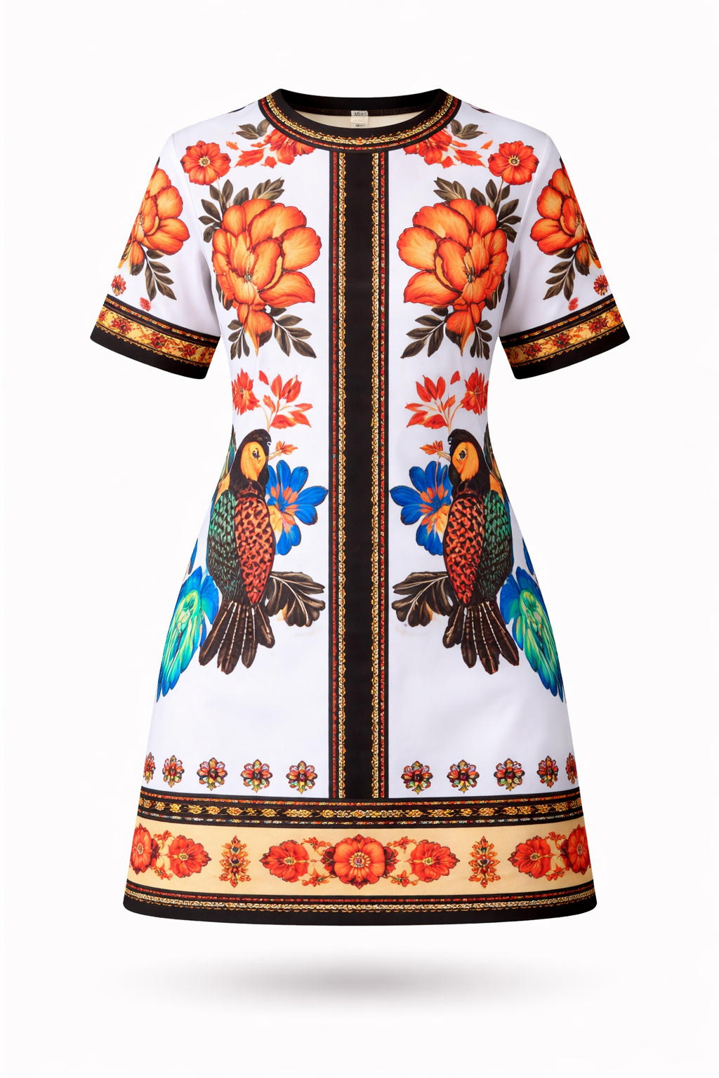 Vestido Stefanny – Estilo Moderno em Estampa Exclusiva