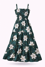 Vestido Longo Delicadeza Floral Aurora com Toque Romântico