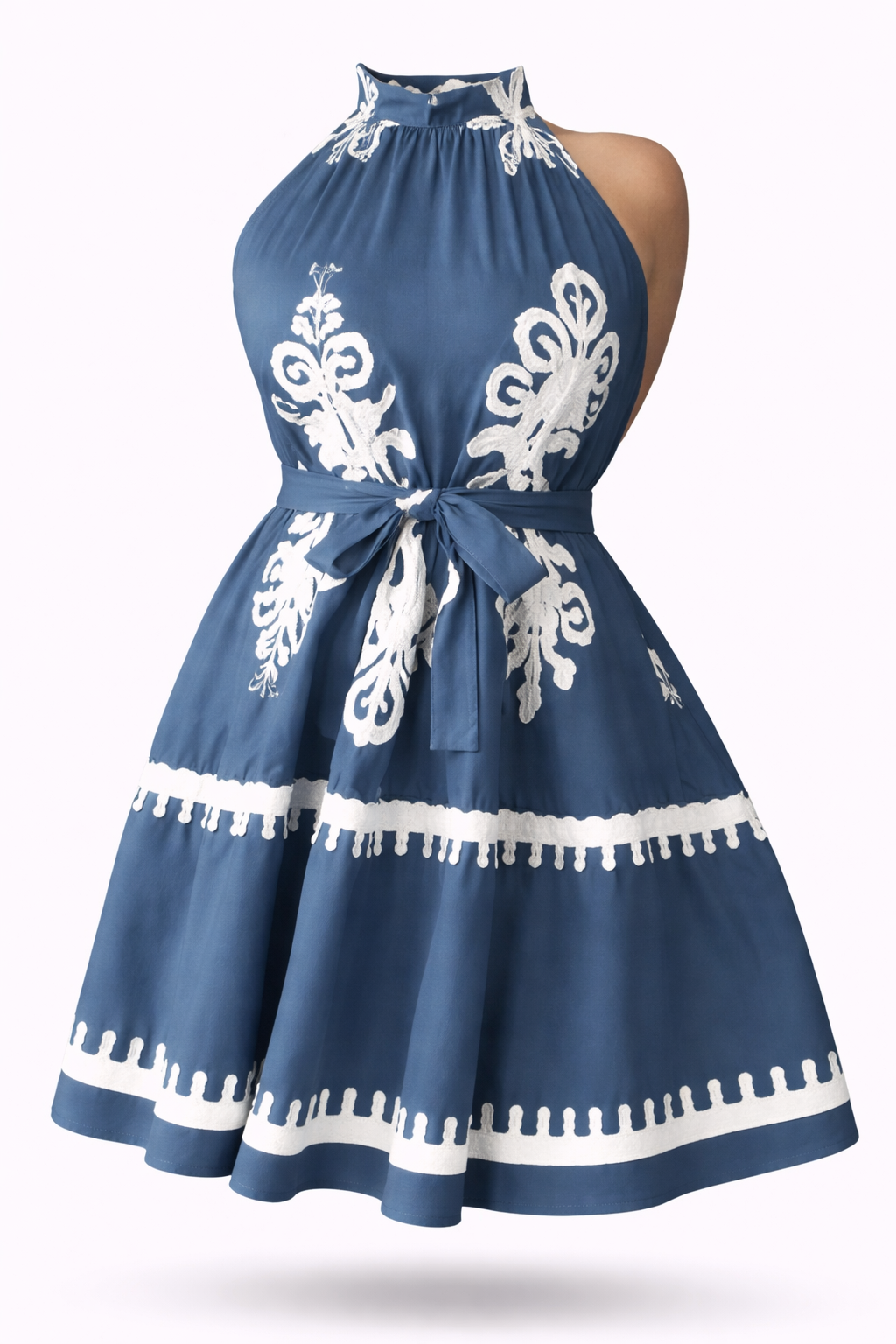 Vestido Livia – Elegância Clássica com Detalhes