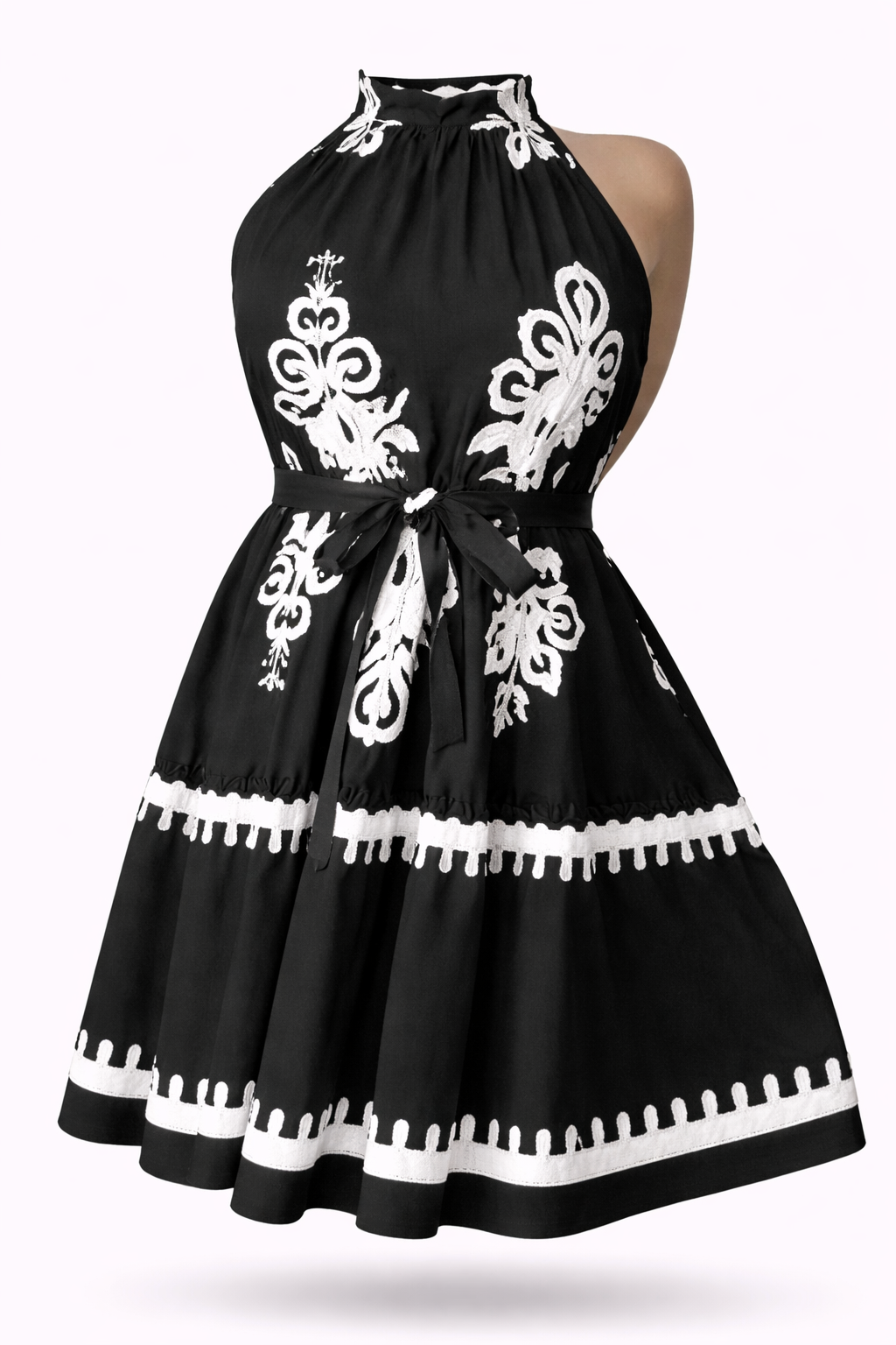 Vestido Livia – Elegância Clássica com Detalhes