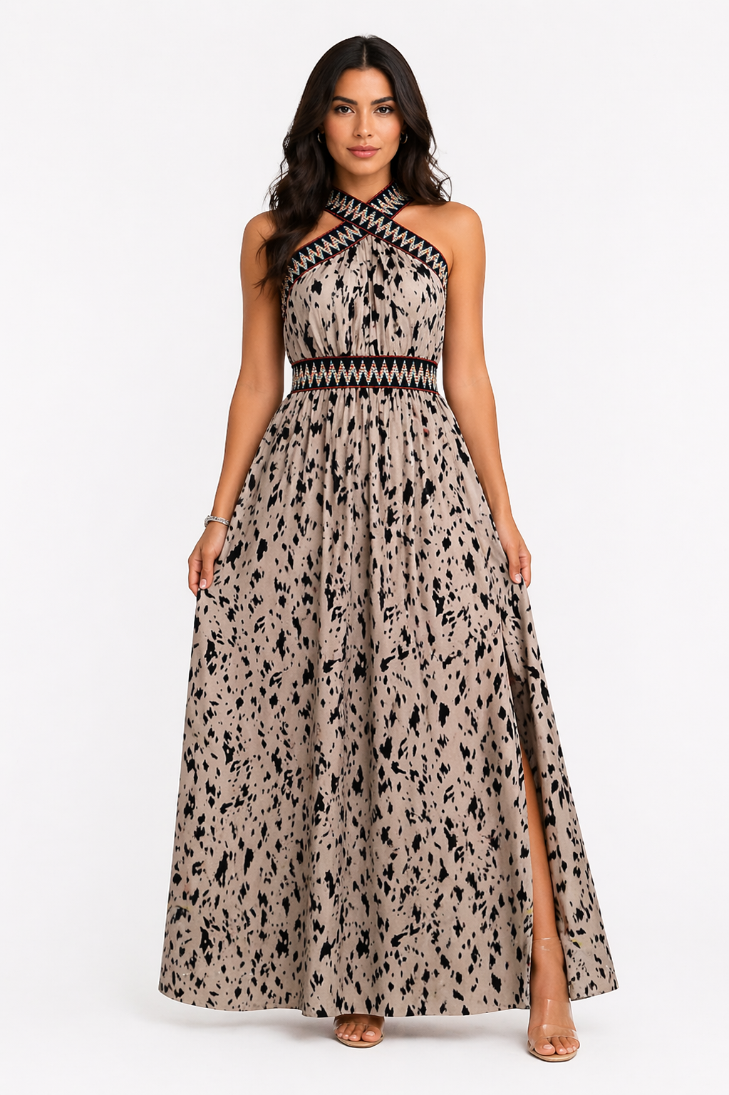Vestido Longo Elegante Mavi com Fenda