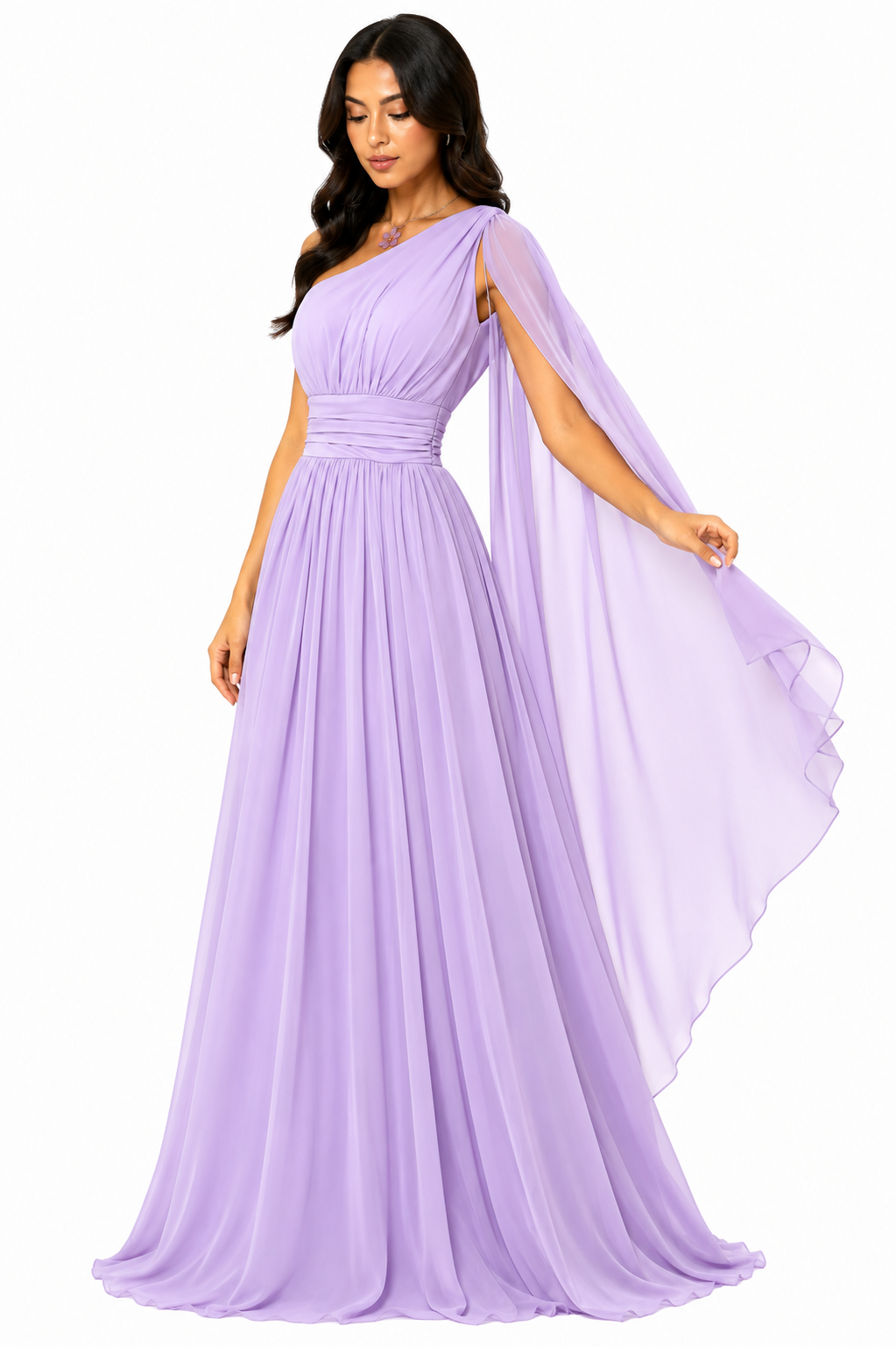 Vestido Longo Helena Lilás