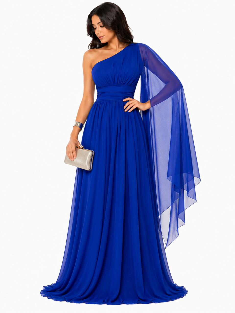 Vestido Longo Helena Azul Royal