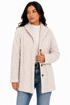 Casaco Feminino Teddy Soft Elegance
