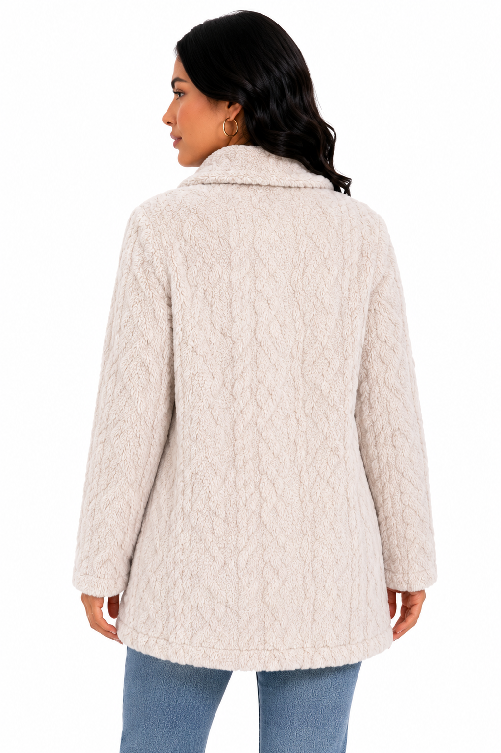 Casaco Feminino Teddy Soft Elegance