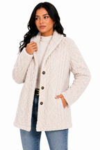 Casaco Feminino Teddy Soft Elegance