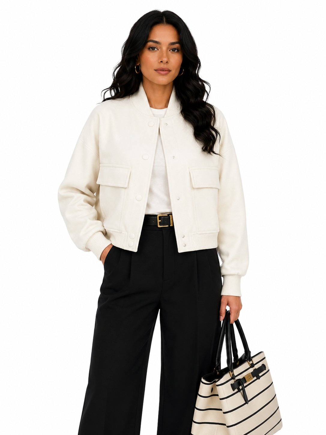 Jaqueta Feminina Urban Chic Off White