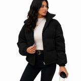 Jaqueta Feminina Velvet Noir Puffer