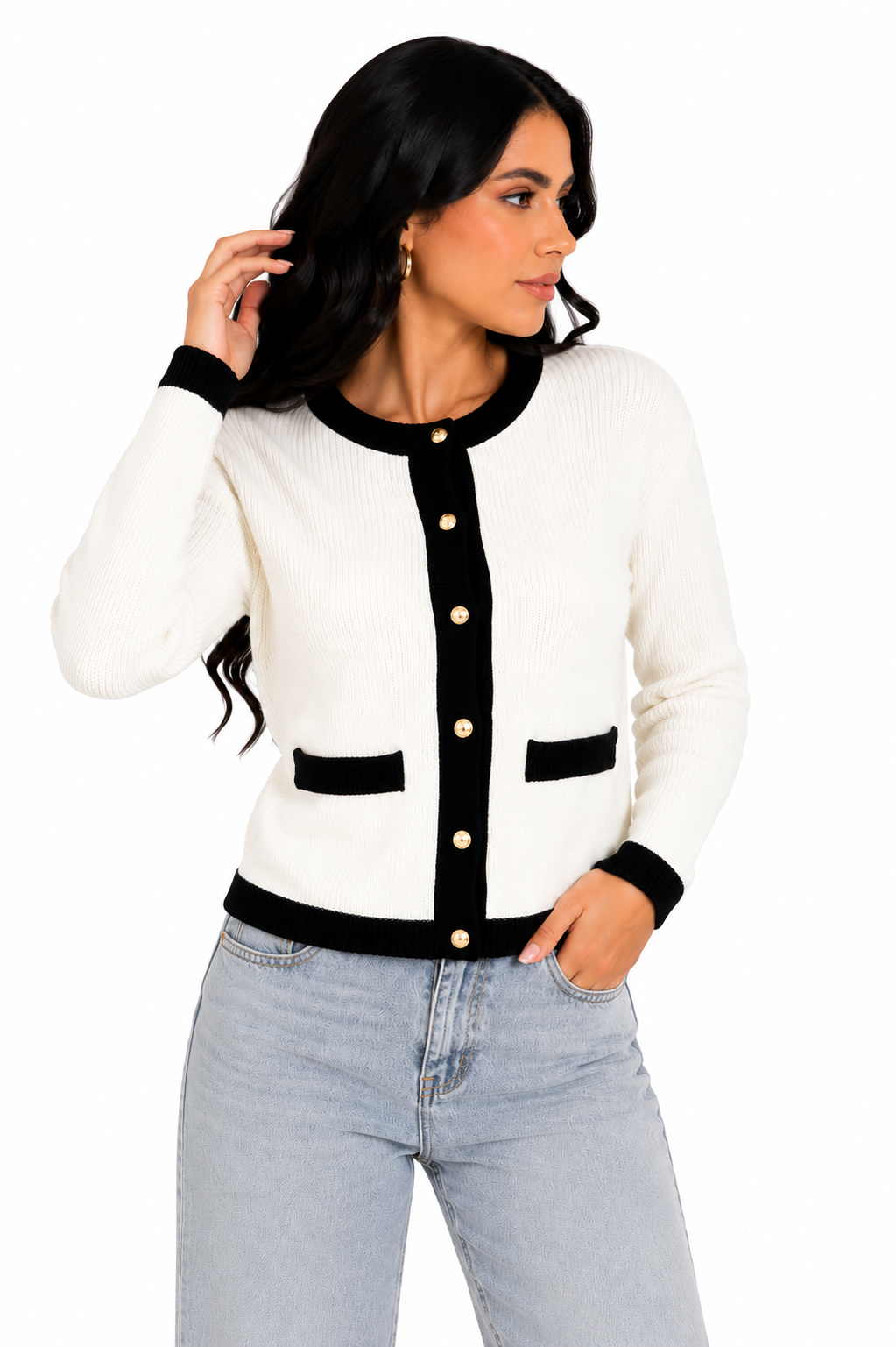 Cardigan Feminino Elegância Francesa