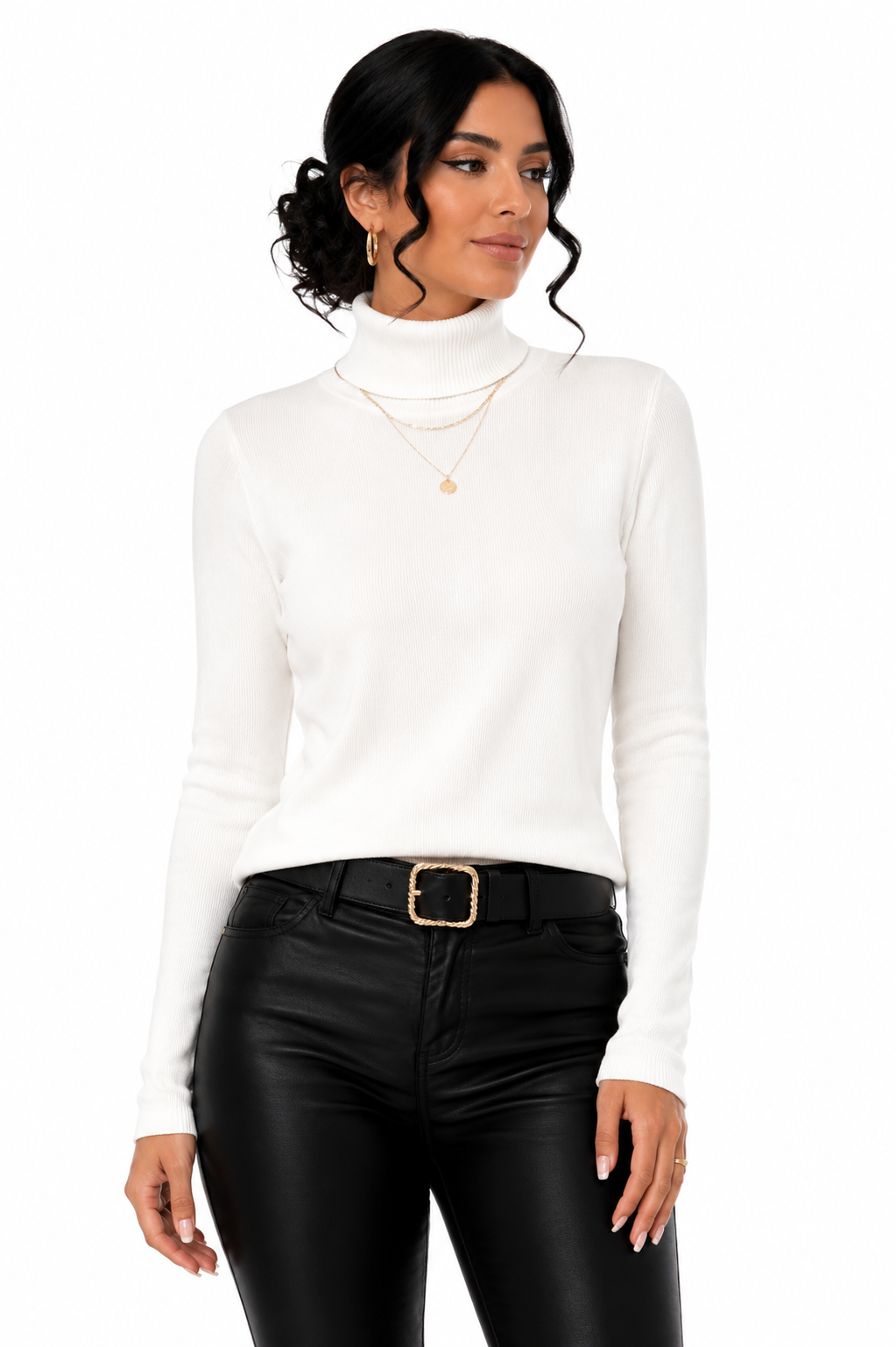 Blusa Feminina Gola Alta Pure Essence