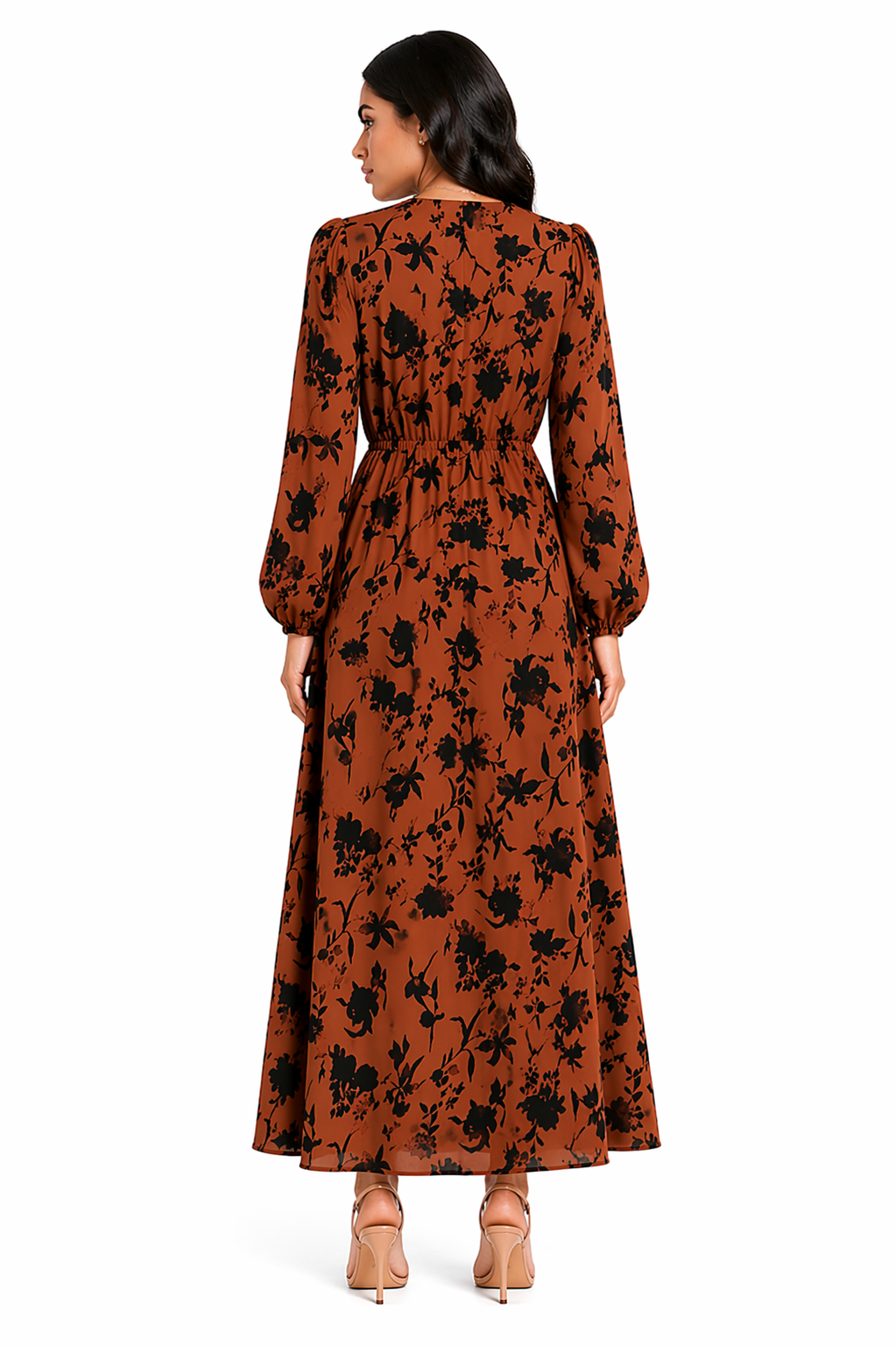 Vestido Estampa Floral Gabi com Fenda
