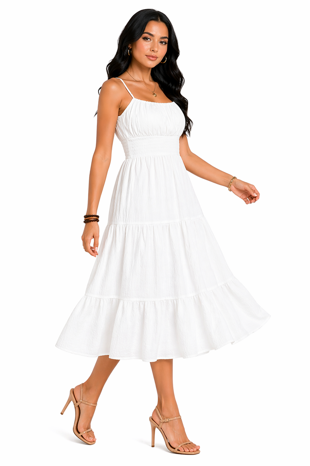 Vestido Midi Listrado Helena