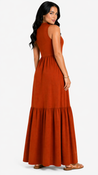 Vestido Minimalismo Chic com Toque Atemporal Olívia Caramelo