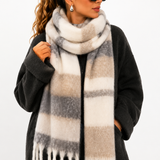 Cachecol Feminino Xadrez Soft Winter