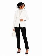 Blazer Feminino Alfaiataria Elegance Off White