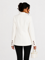 Blazer Feminino Alfaiataria Elegance Off White