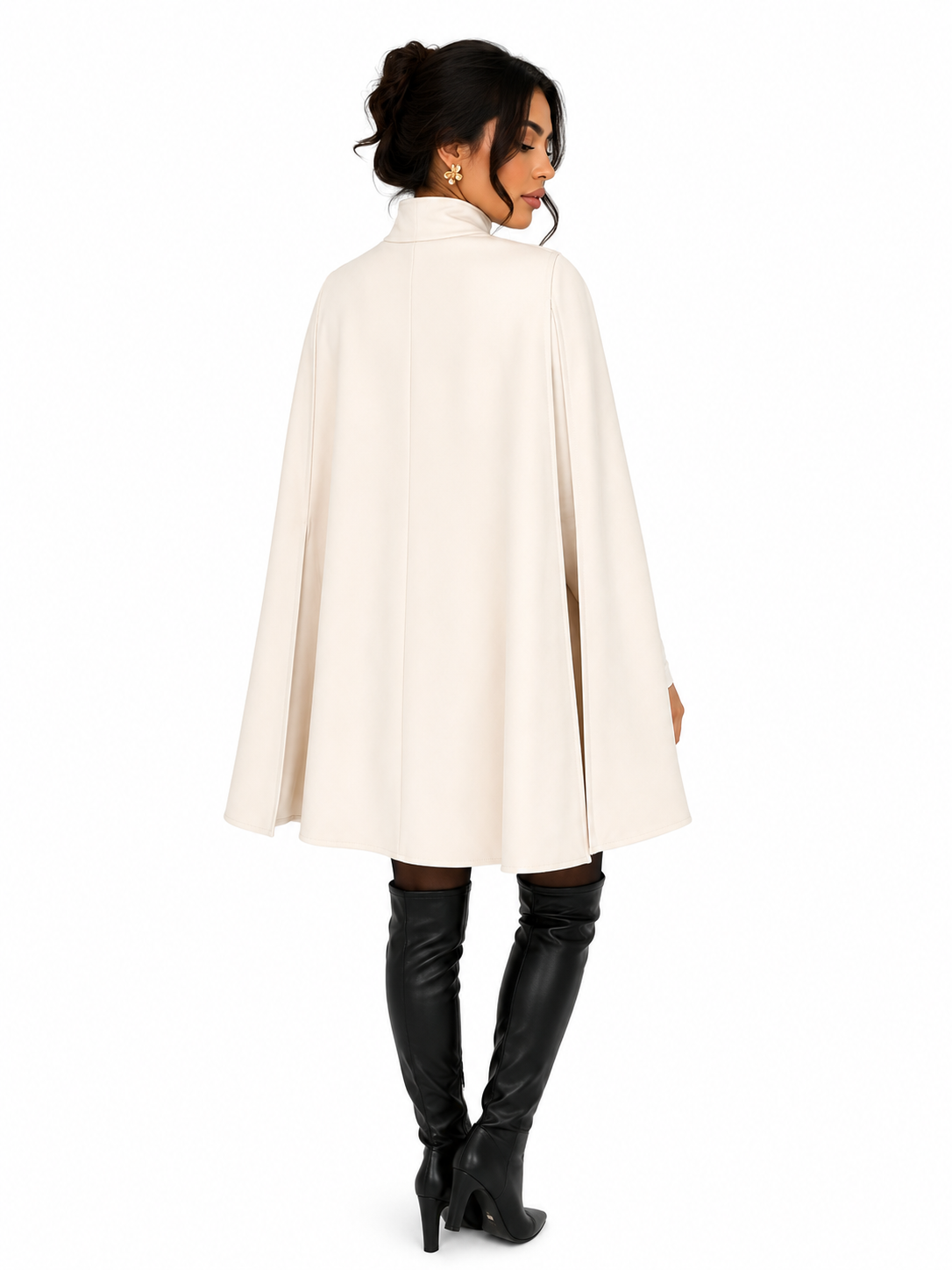Casaco Feminino Capa Elegance Off White
