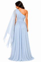 Vestido Longo Helena Azul Serenity