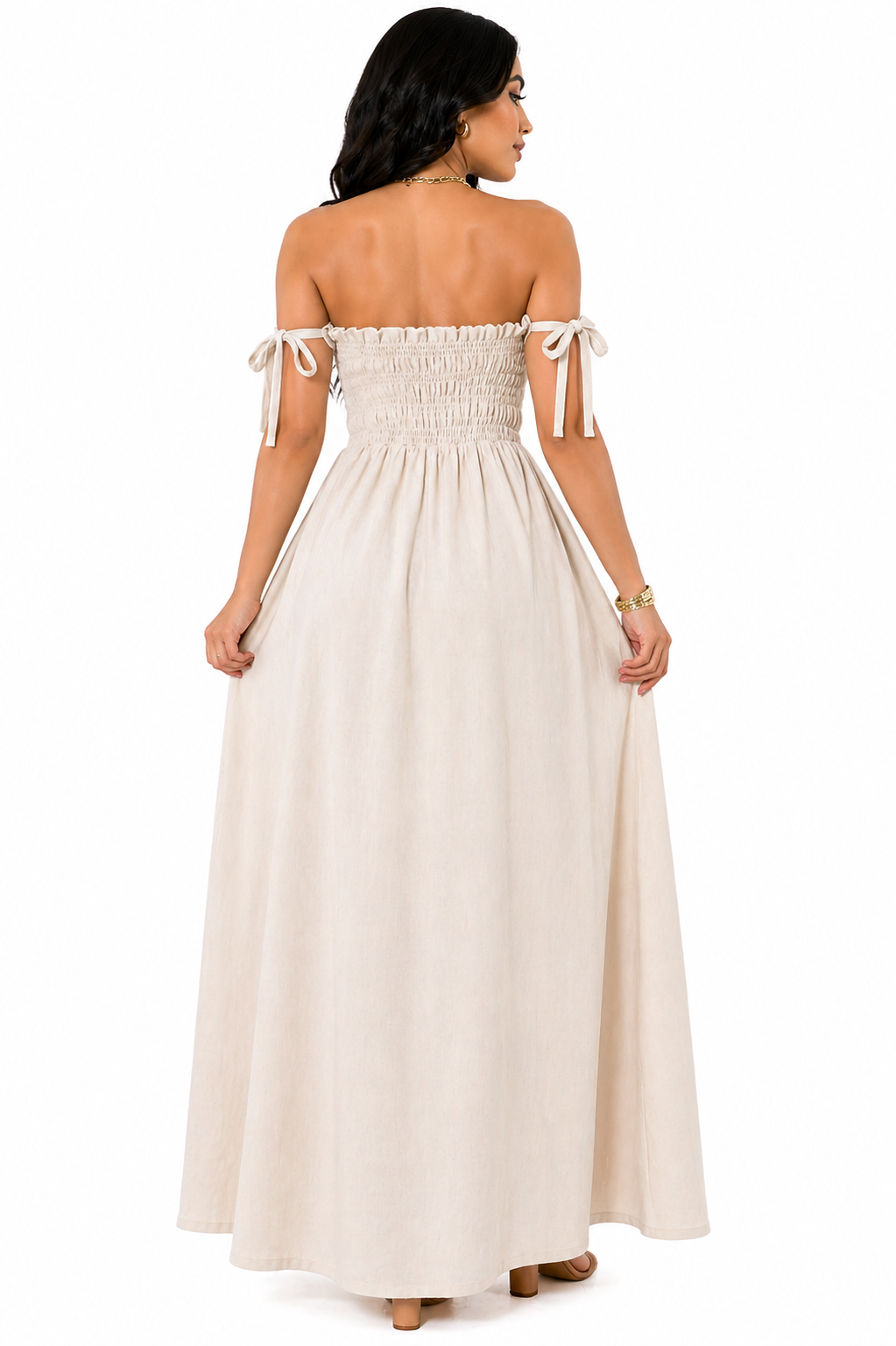Vestido Longo Sofisticação Natural