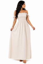 Vestido Longo Sofisticação Natural