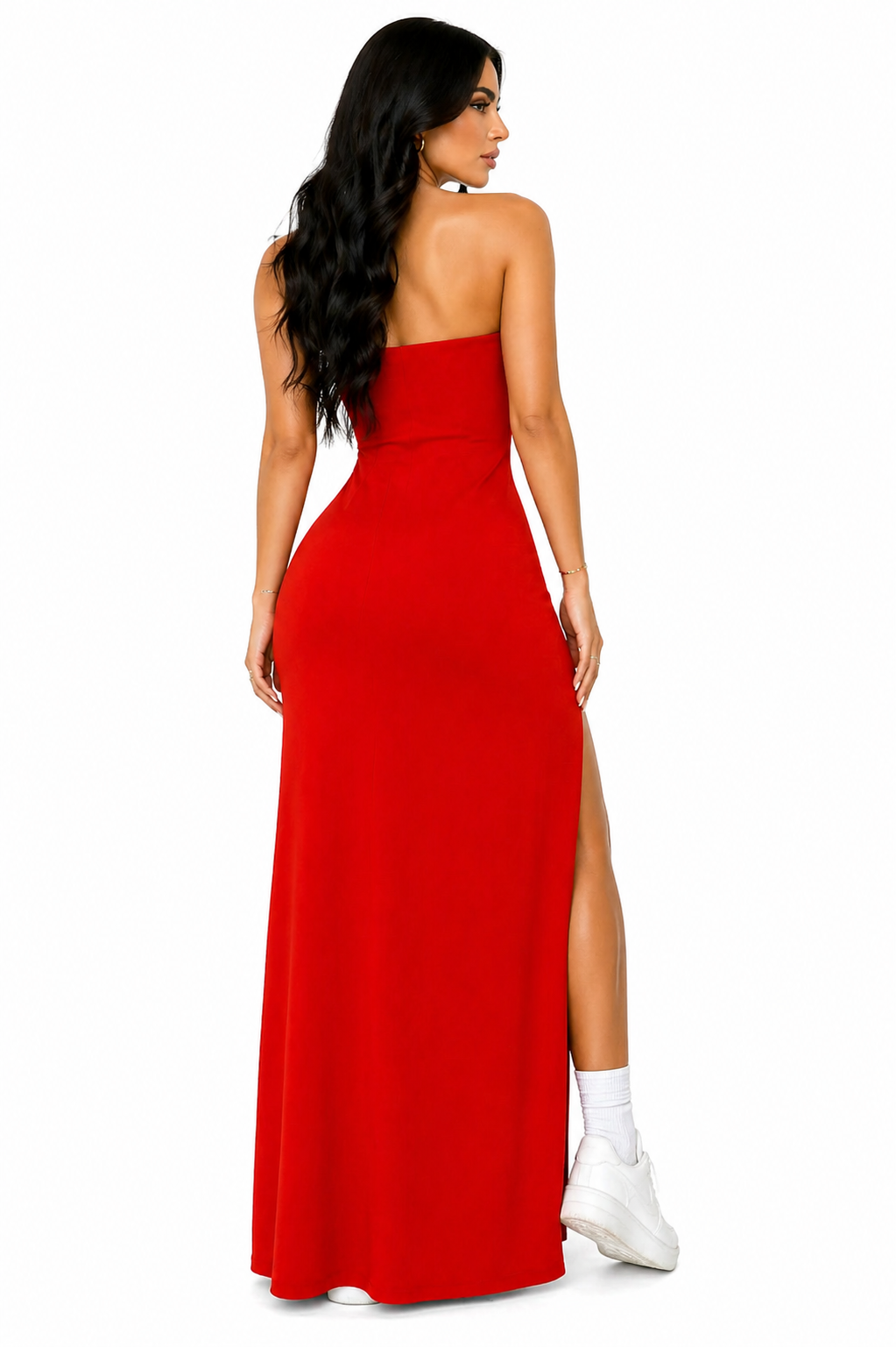 Vestido Longo Sensualidade Minimalista