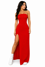Vestido Longo Sensualidade Minimalista