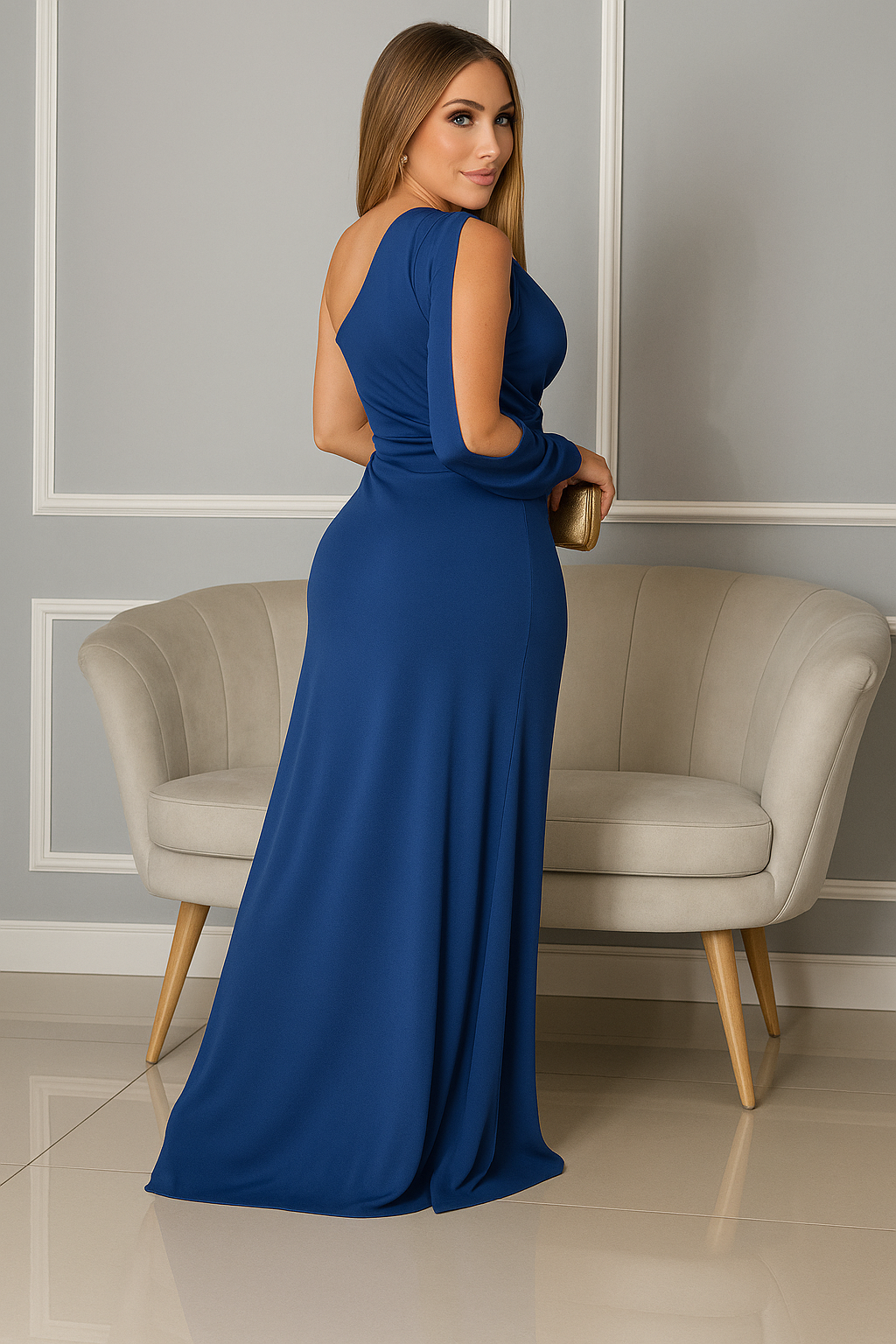 Vestido Gabriela – Sofisticação Clássica com Toque Sedutor