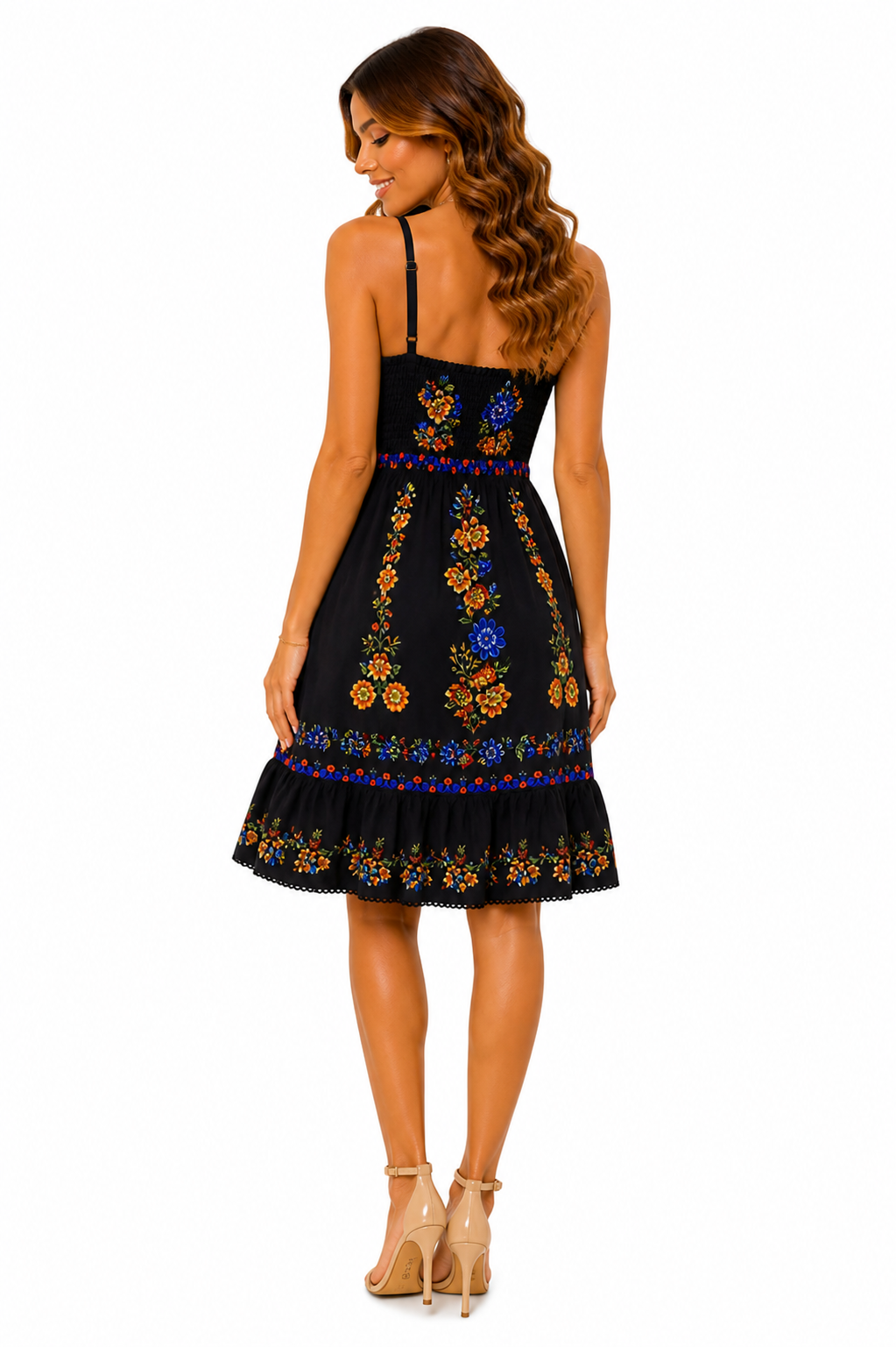 Vestido Casual Flores Tropicais