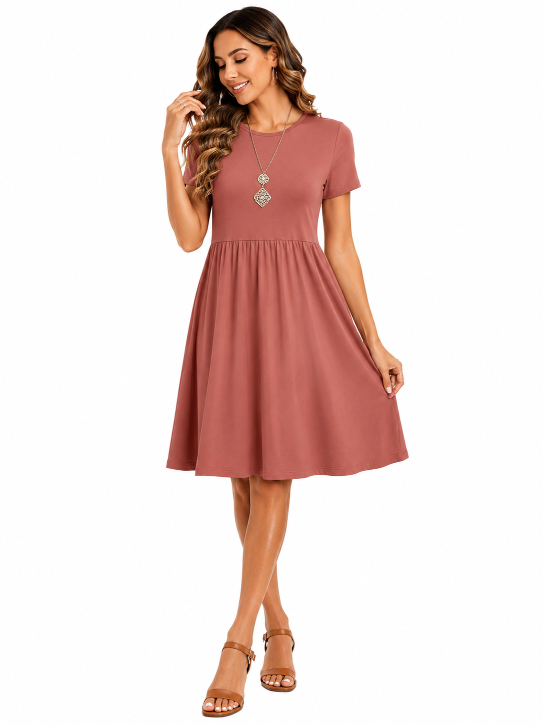 Vestido Casual com Bolsos e Conforto no Dia a Dia