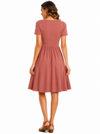 Vestido Casual com Bolsos e Conforto no Dia a Dia