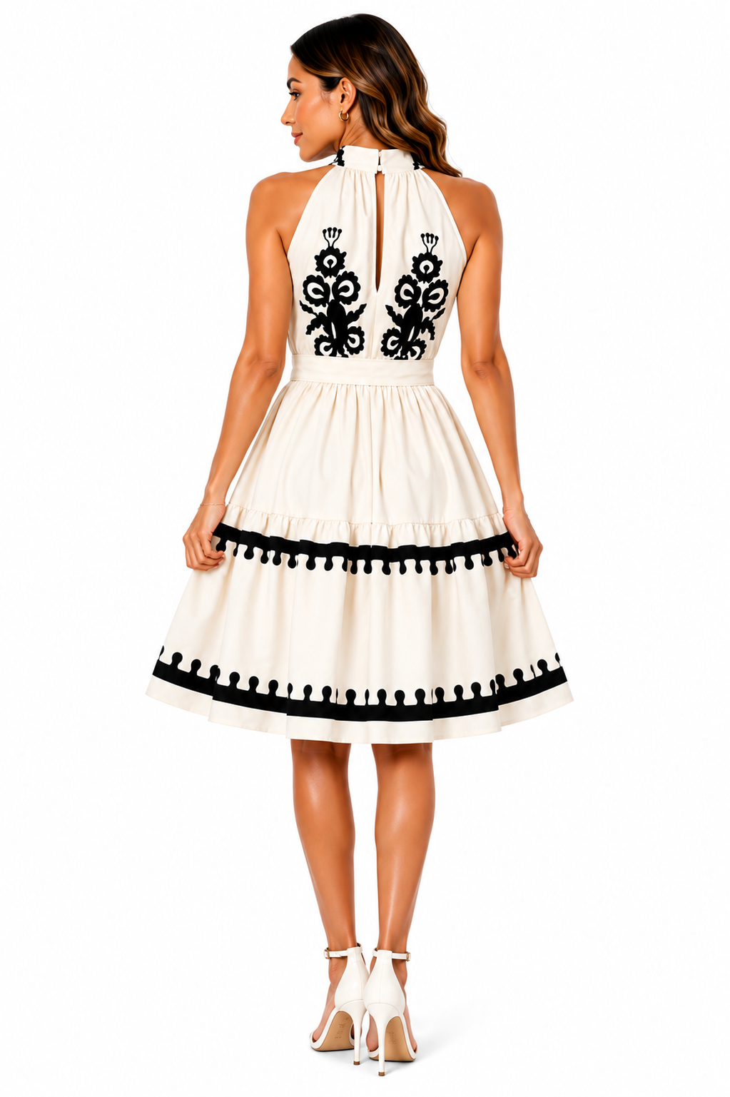 Vestido Elegância Clássica com Detalhes