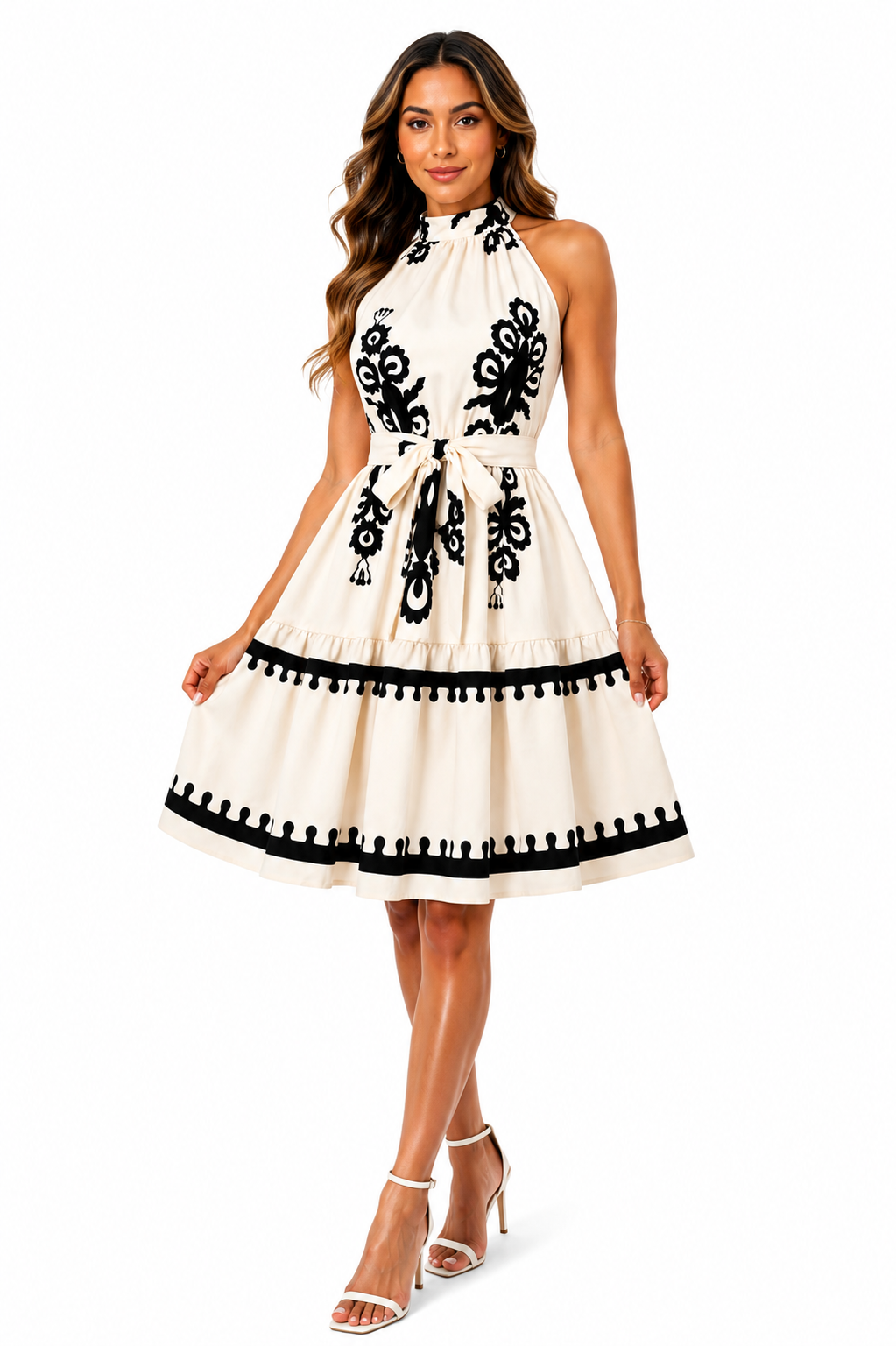 Vestido Elegância Clássica com Detalhes