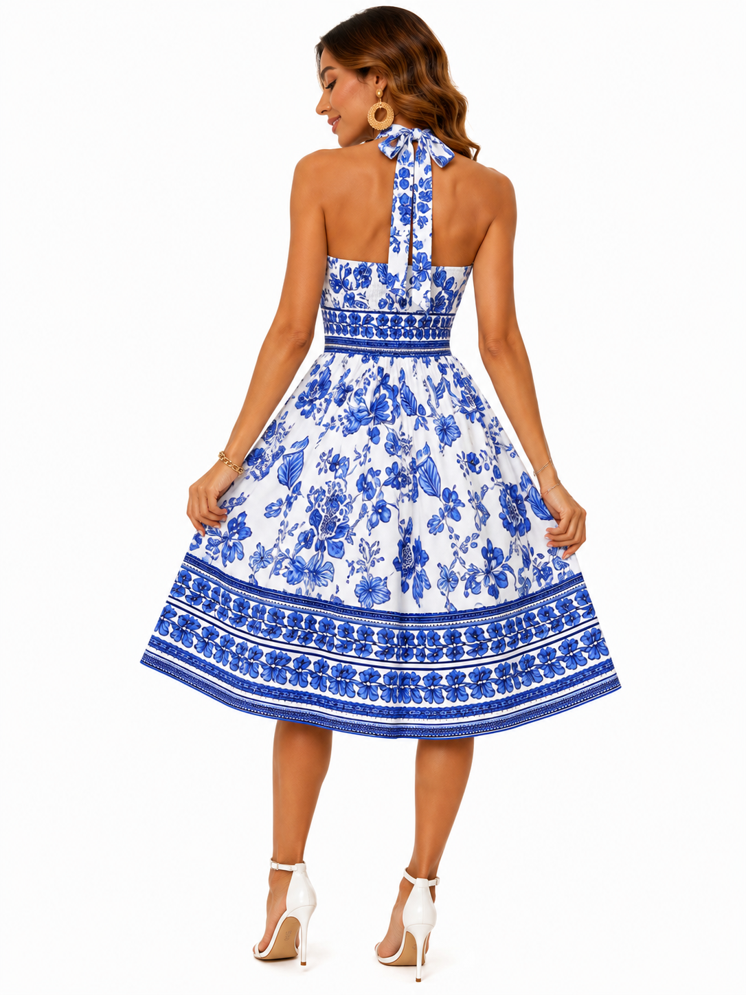 Vestido Estilo Moderno com Estampa Exclusiva