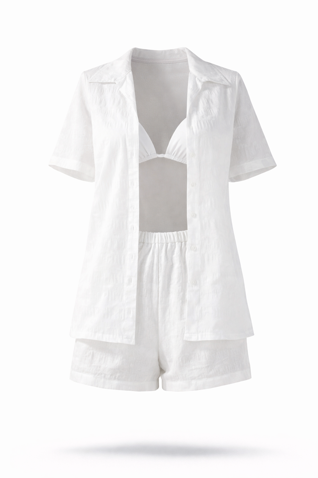 Conjunto 2 Peças Branco – Elegância e Conforto para o Verão