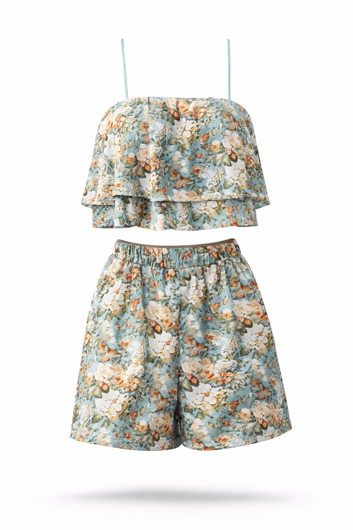 Conjunto Gabrielly – Estilo Tropical com Estampa Exclusiva