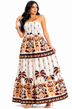 Vestido Longo Tropical Tomara que Caia Mykaelle