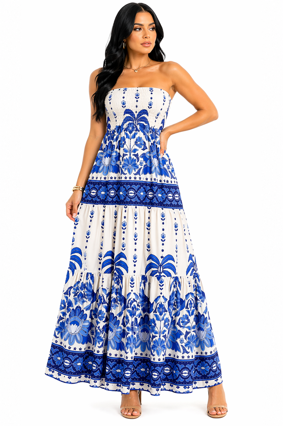 Vestido Longo Tomara que Caia Mykaelle Azul