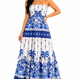 Vestido Longo Tomara que Caia Mykaelle Azul