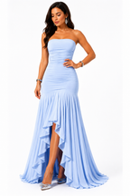 Vestido Longo Feminino Elegance Azul Serenity