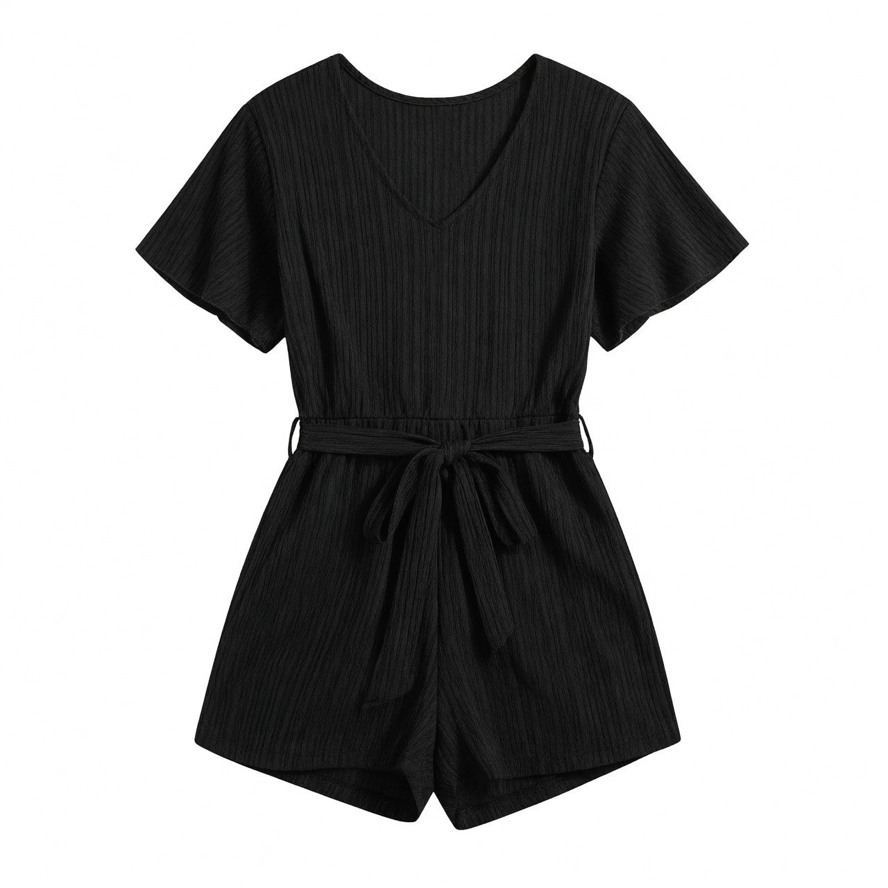 Macacão Valentina – Elegância Descomplicada em Preto Clássico