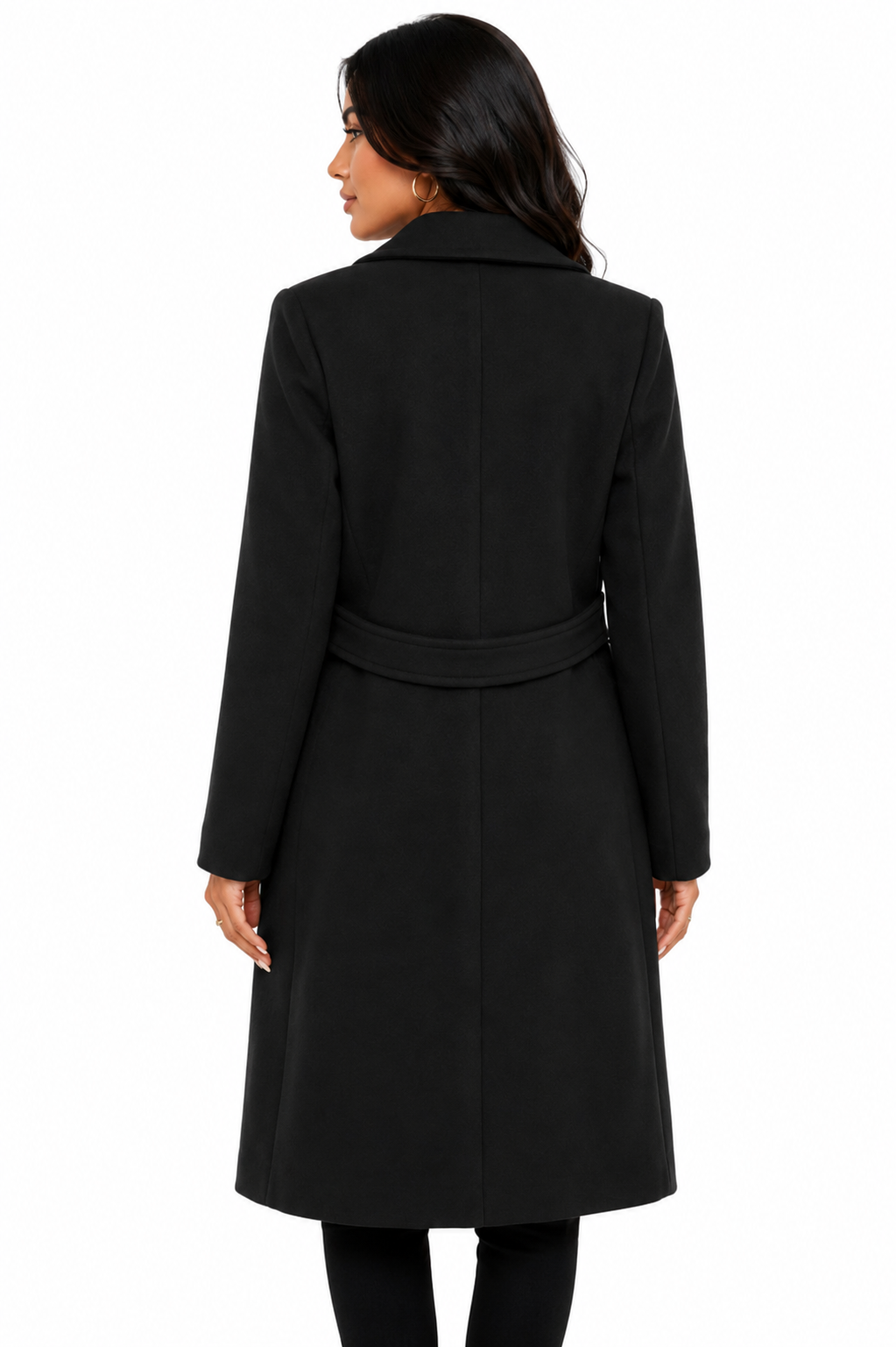 Sobretudo Feminino Preto Classic Coat