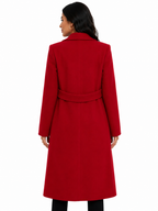 Sobretudo Feminino Vermelho Classic Coat