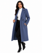 Sobretudo Feminino Azul Classic Coat