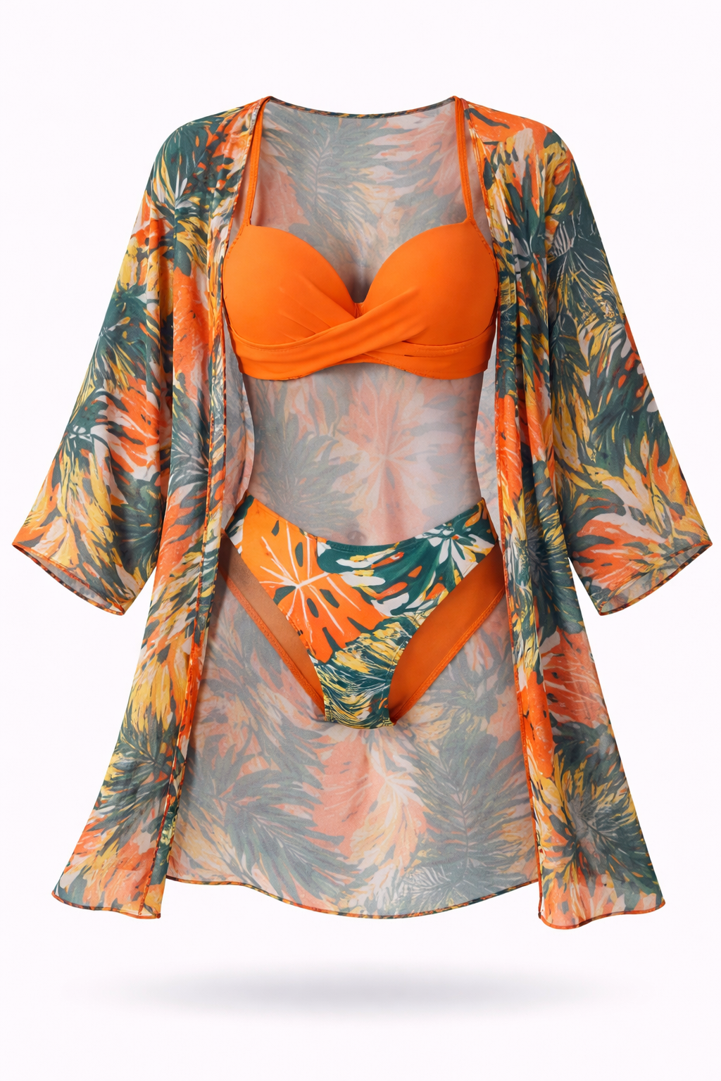 Conjunto Tropic Sunset – Biquíni com Saída Estampada