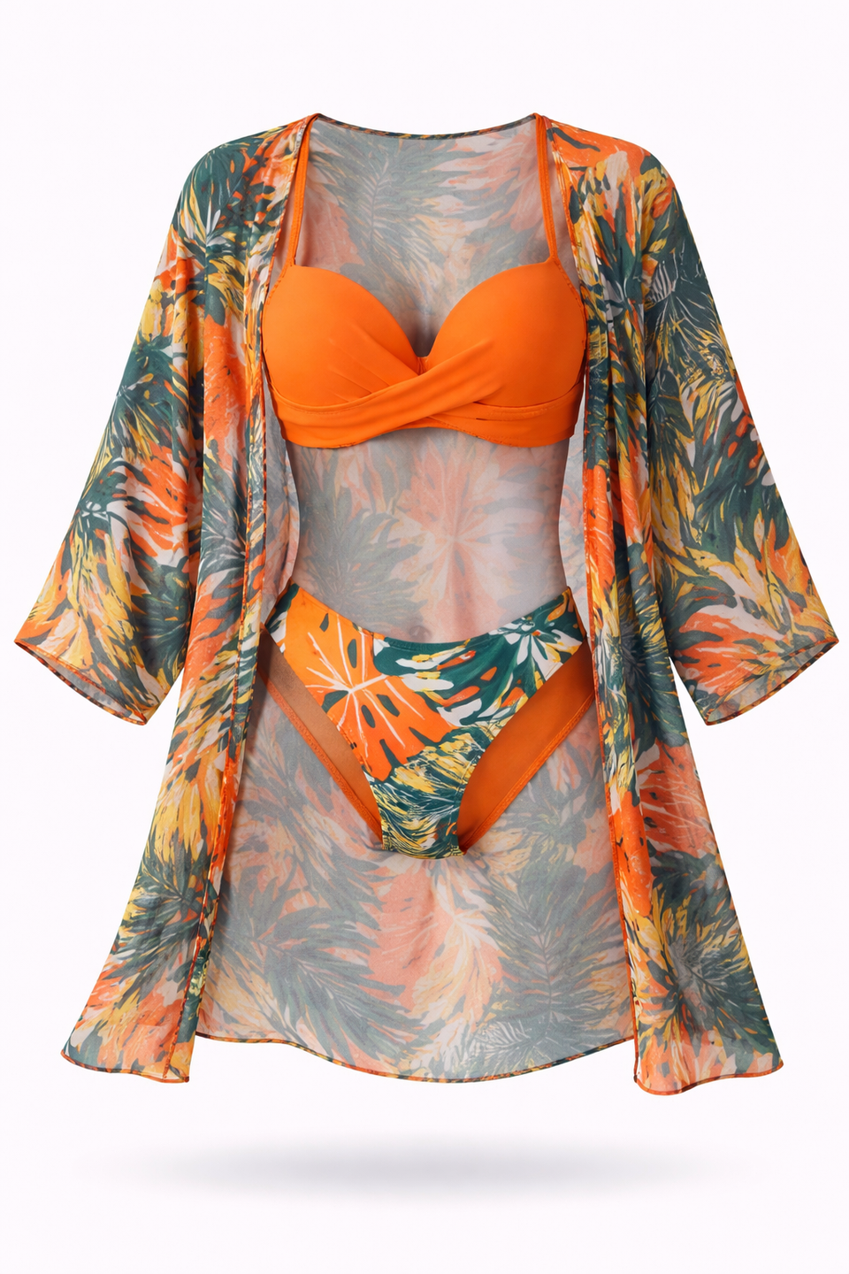 Conjunto Tropic Sunset – Biquíni com Saída Estampada