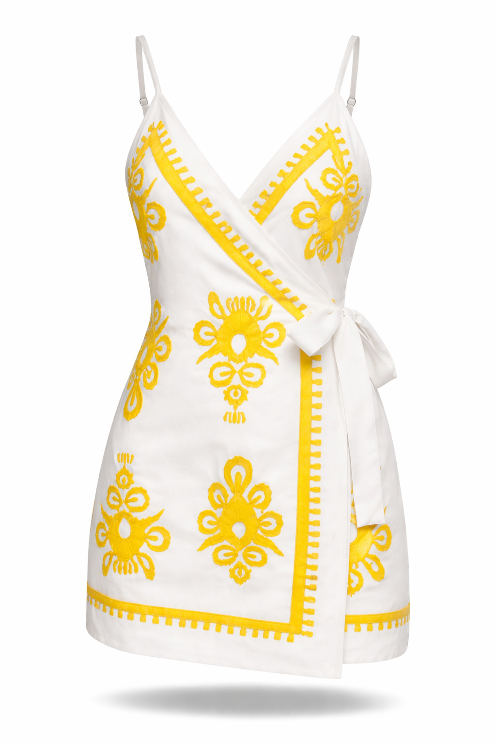 Vestido Larissa – Curto Transpassado Estampa Tropical