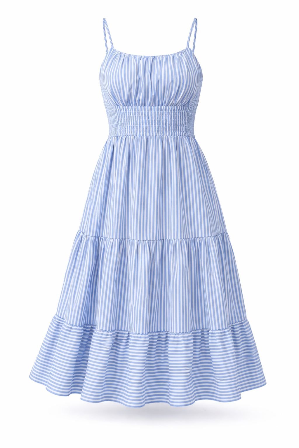 Vestido Midi Listrado Helena